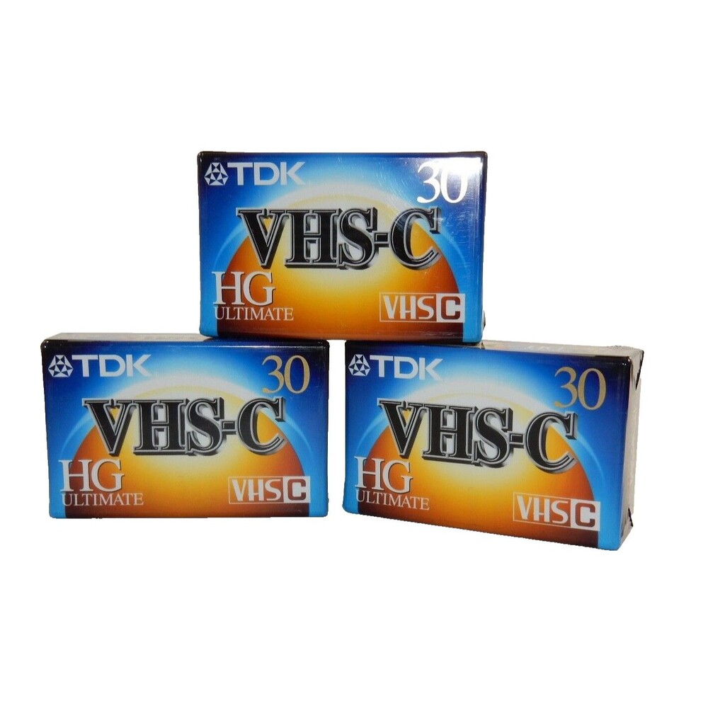 TDK VHS-C HG ULTIMATE TC-30 Camcorder Tape SEALED